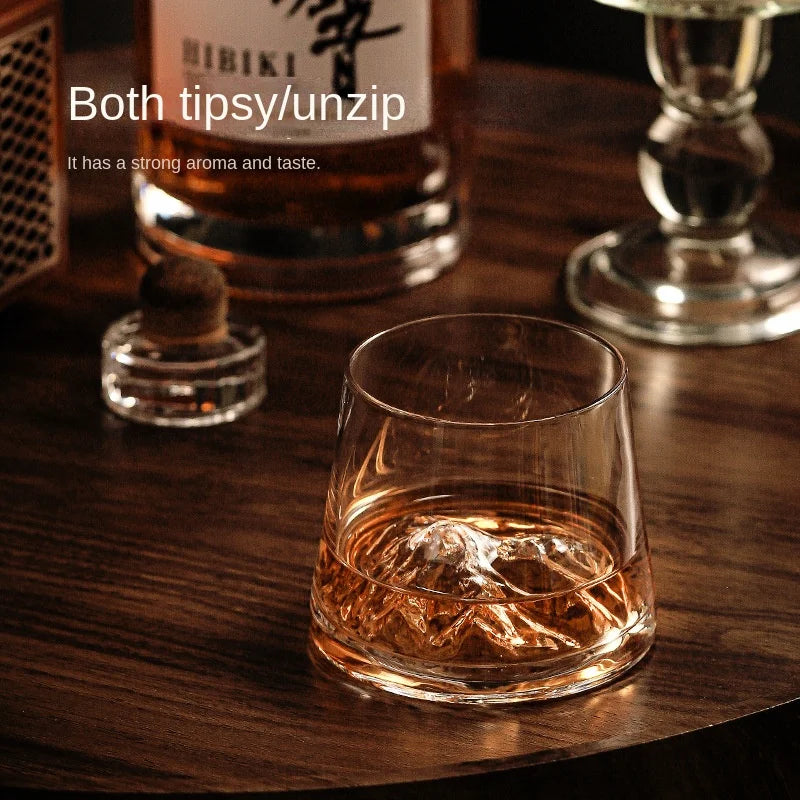 Whiskey Glass Premium Tea Cup Iceberg Bottom Glass Cup Foreign Wine Cup Beer Cup
