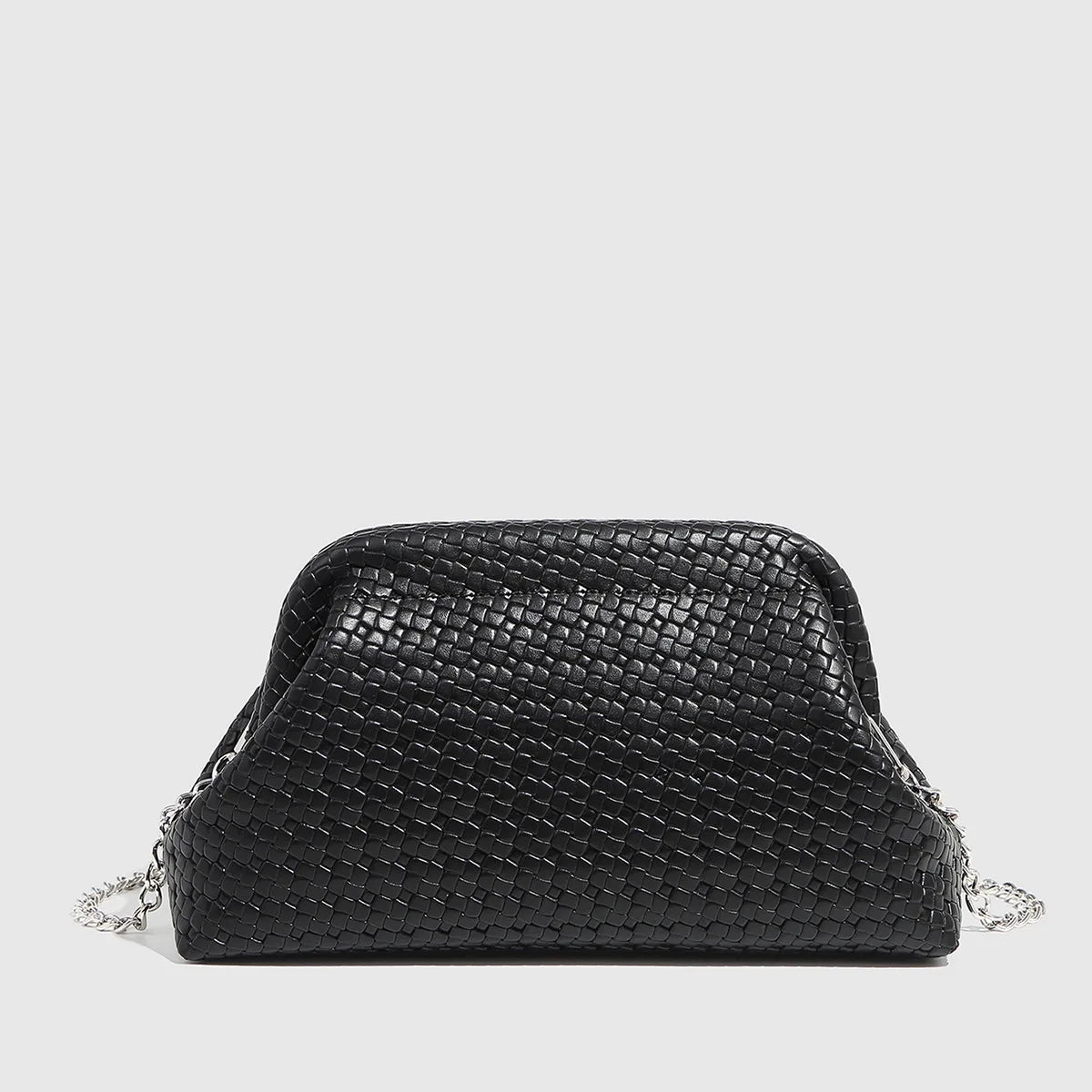 High-End Retro Woven Embossed Handbag | Solid Color Portable Large Capacity Cloud Bag (Dinner Bag, Perfect for Parties, Crossbody)
