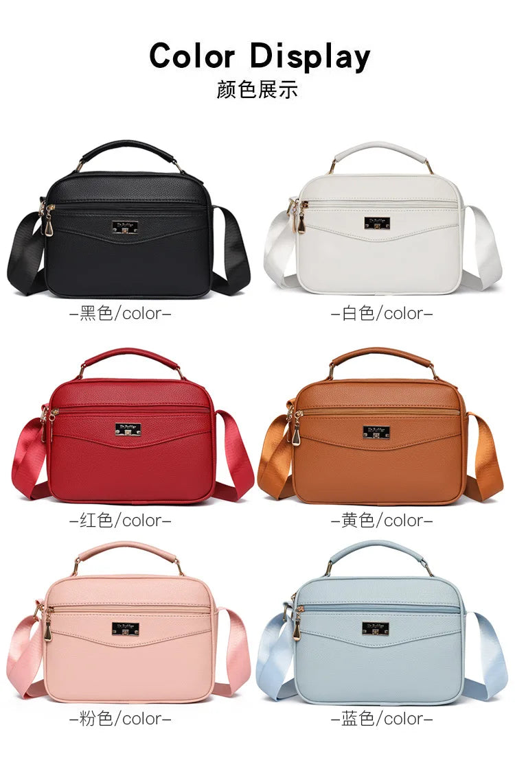 Large Capacity Foreign Trade PU Small Square Bag | New Women's Simple Handbag & Versatile Crossbody Purse