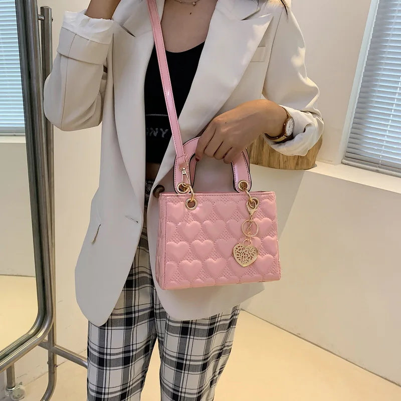 Handbag Women Brand Luxury Totes | High Quality Fashion Classic Quilted Square Handle Bag & Women's Crossbody Shoulder Bags
