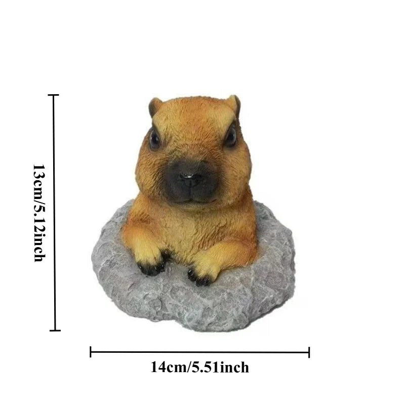 Simulation Animal Groundhog Cute Ornaments Outdoor Aarden Decoration Patio Balcony Arrangement Flower Pot Yard Gardening Decor