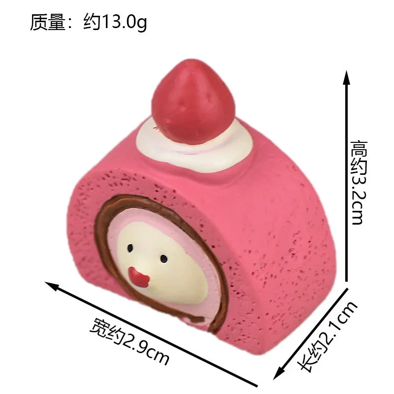 Cute Cat Ornament Admiring Flowers Scene ZAKKA Cherry Blossom INS Trendy Toy DIY Resin Handicraft Ornament
