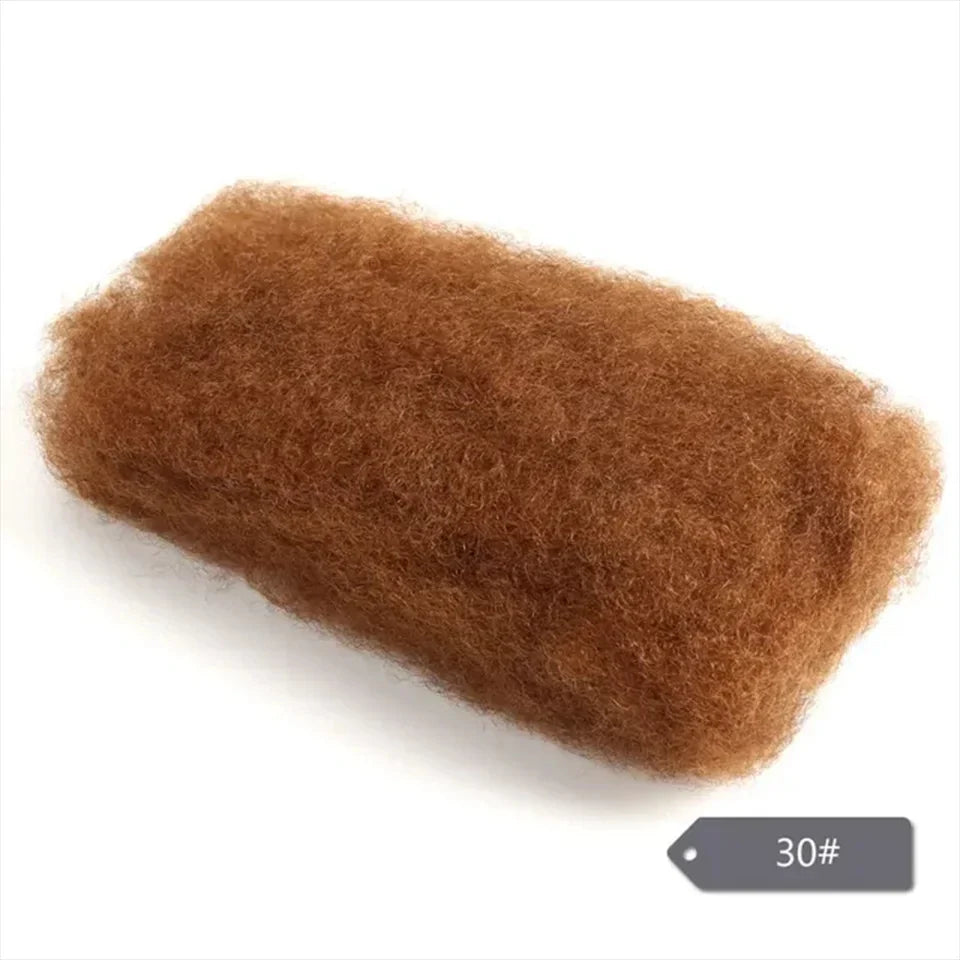 Afro Kinky Bulk Human Hair for Braiding | 50g Brazilian Remy Extensions for Dreadlocks & Crochet Braids