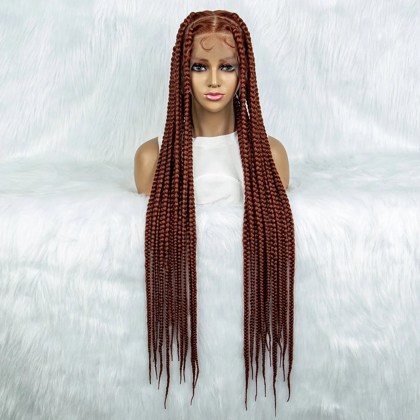 HD Lace Knotless Square Box Braids Wig | Full Lace | Baby Hair | Black Women