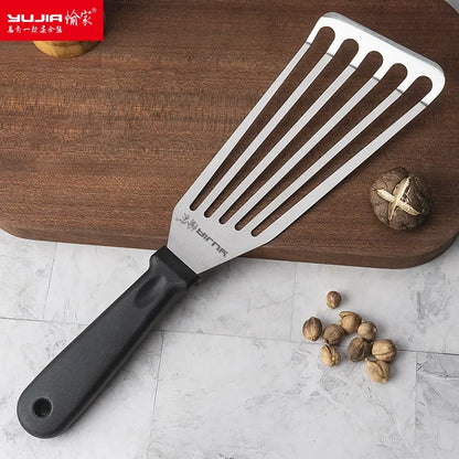 Stainless steel fish spatula kitchen frying spatula steak spatula teppanyaki tool eel spatula multipurpose spatula
