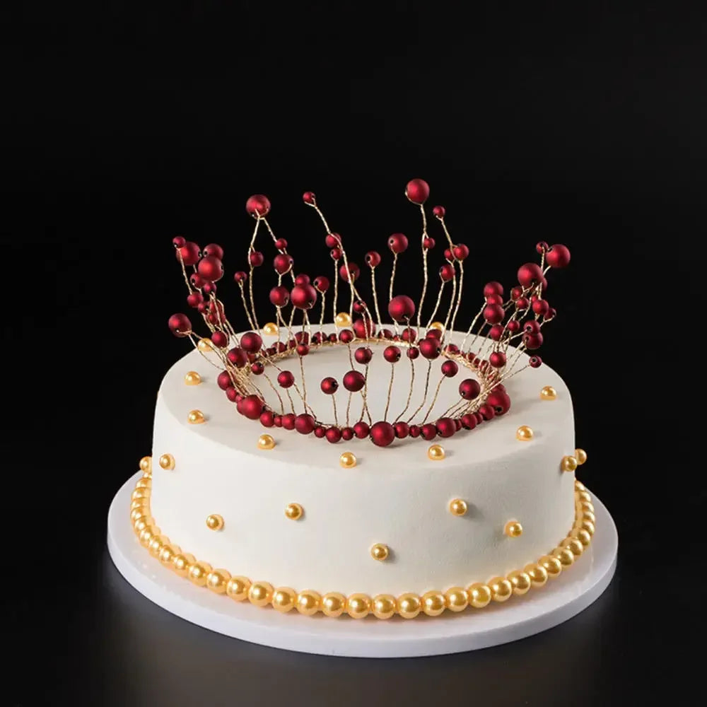 Rhinestone Crown Baking Cake Topper Headwear Decoration Children's Hair Accessories Princess Wedding Birthday Party Supplies New