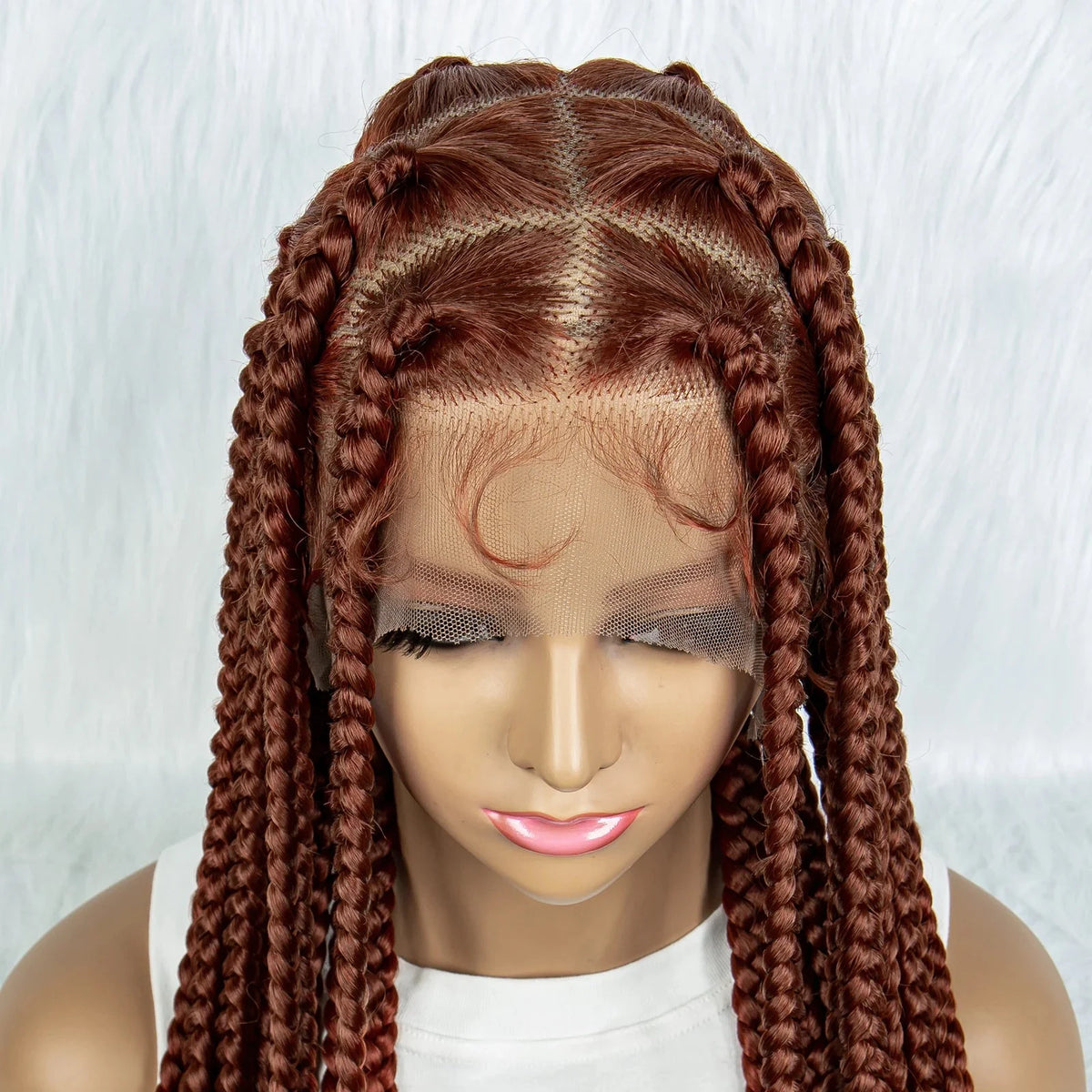 HD Lace Knotless Square Box Braids Wig | Full Lace | Baby Hair | Black Women