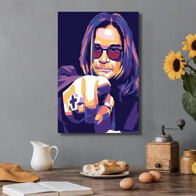 Ozzy Osbourne Band Art Poster Heavy Metal Band Rock Canvas Painting  Wall Art Picture Print Modern Family Bedroom Decor Posters