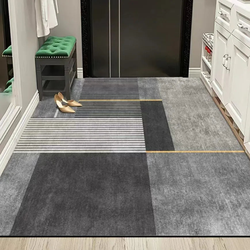 Simple Geometric Crystal Pile Living Room Carpet Home Bedroom Office Entrance Dirty Resistant Non-slip Carpet