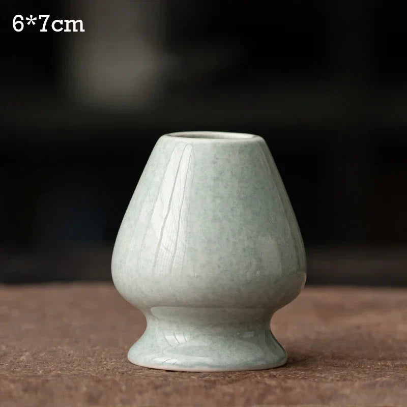 Ceramic Matcha Tea Whisk Holder For Dining Room Teahouse Matcha Ceremony Green Tea Chasen Holder Stand Bowl Teawares