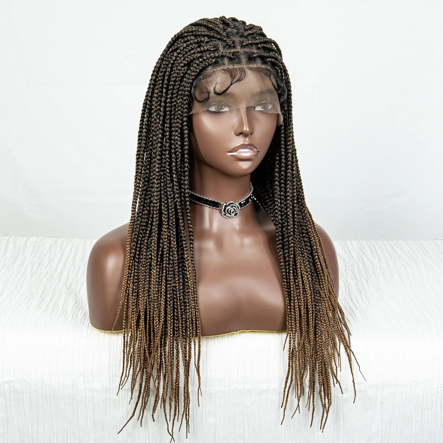Knotless Cornrow Box Braids Full Lace Wig | Baby Hair | Clearance Sale | Black Women
