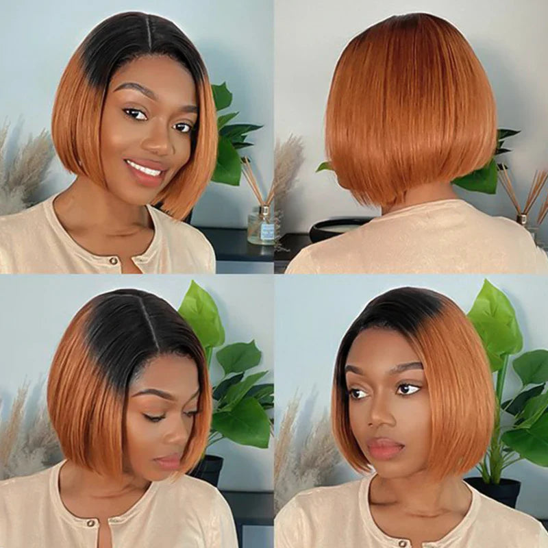Pixie Cut Bob Human Hair Wig | 180% Density 4x4 HD Lace Closure | Pre-Plucked & Multi-Color Options