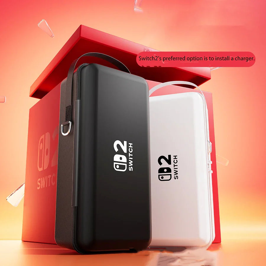 New For Nintendo Switch 2 Storage Bag with OLED Protective Cover | Large Capacity Portable Hard Shell Bracket Bag