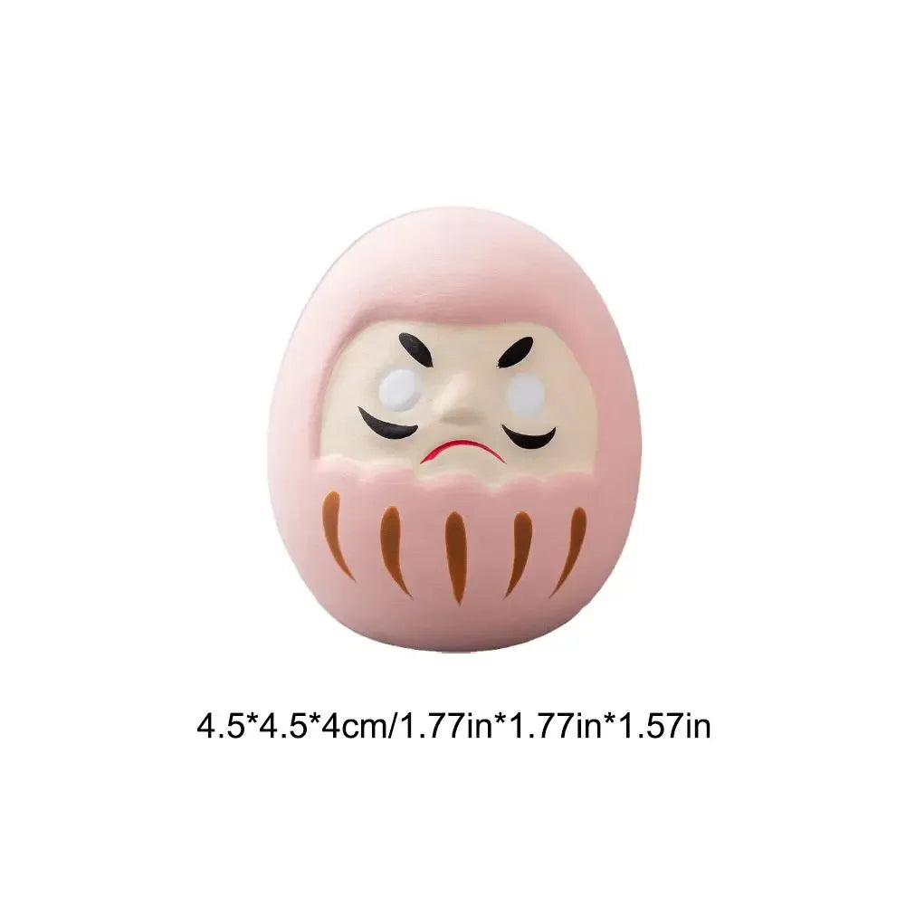 8 styles Japanese Ceramic Daruma Doll Crafts Lucky Charm Fortune Ornament Landscape Home Desk Decor Miniature Gifts Accessories