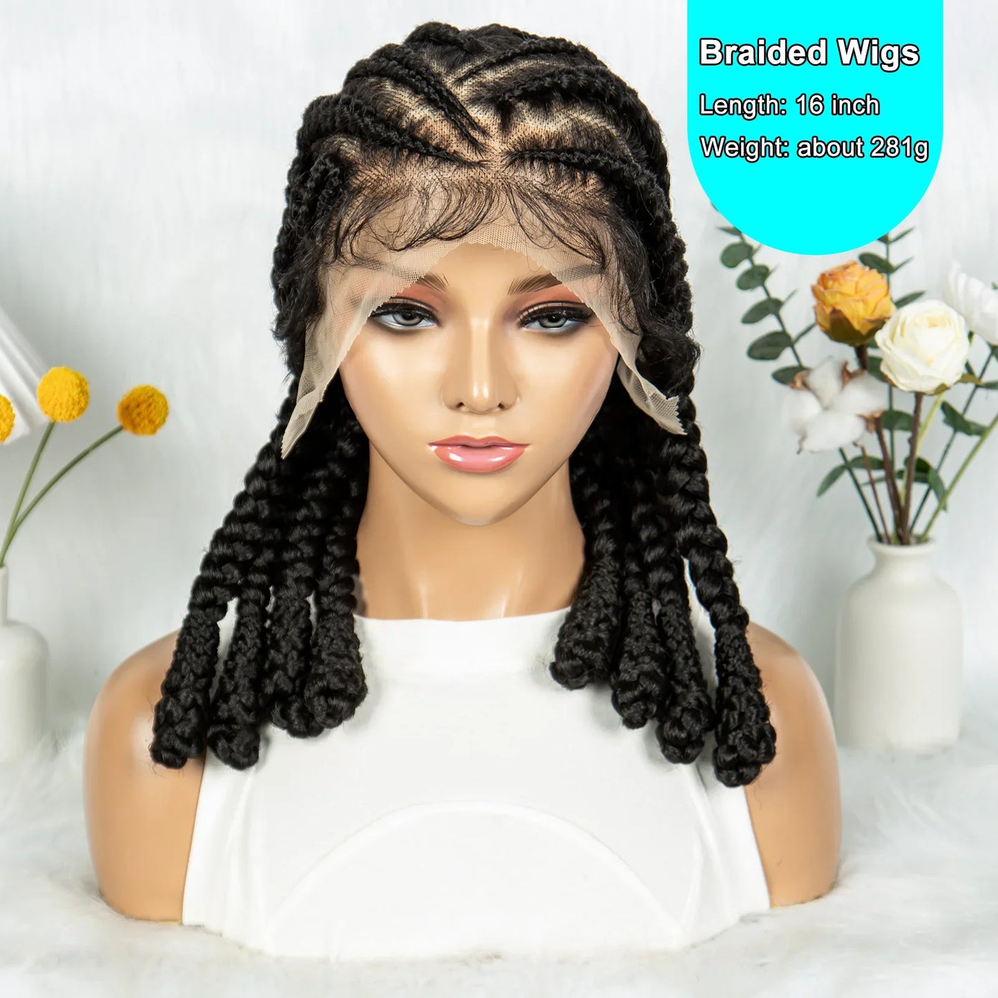 Box Braids Wig Crochet Hair Bohemian Braids Braiding Hair With  Pre-plucked Synthetic Crochet Hair for Women