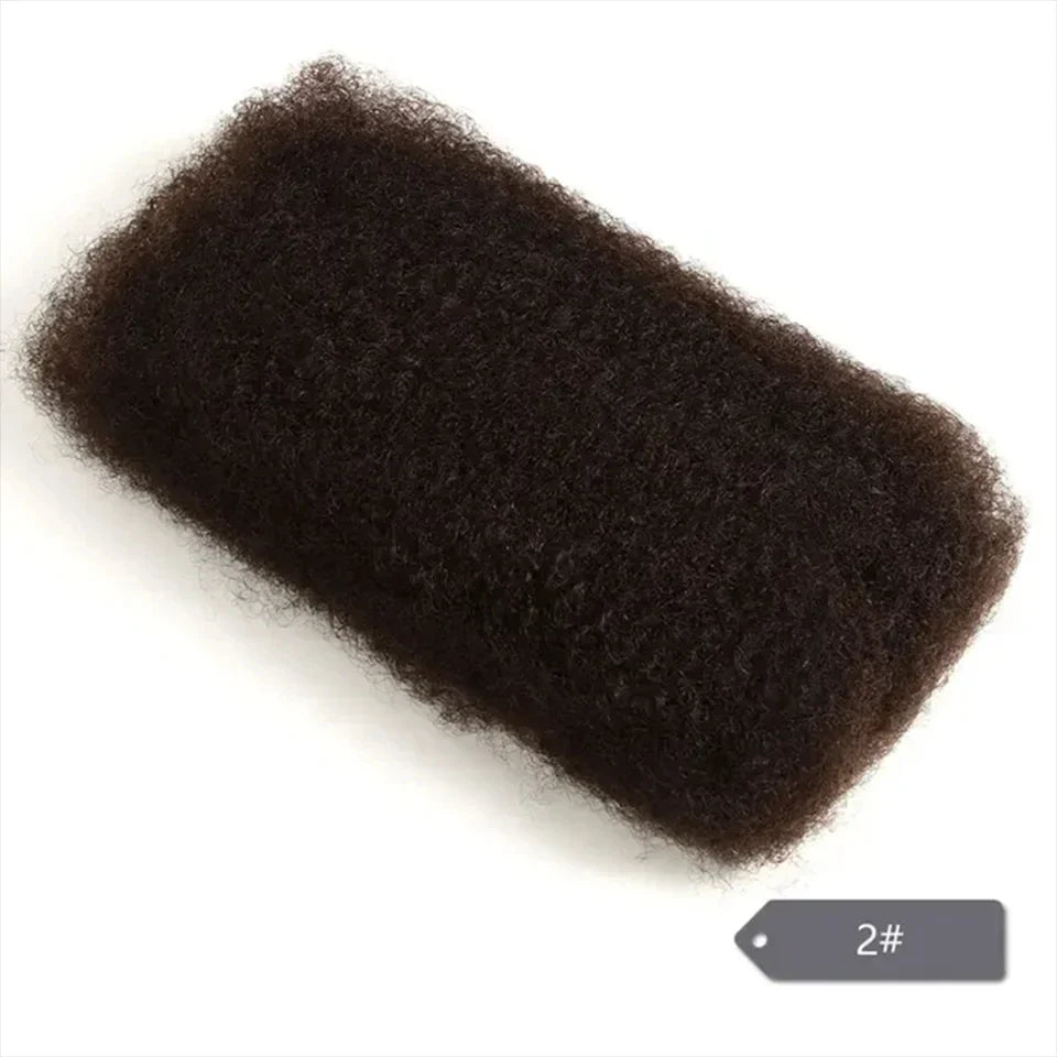 Remy Afro Kinky Bulk Human Hair for Braiding | No Attachment DIY Mini Twists & Braids (Brazilian, 1Pc)
