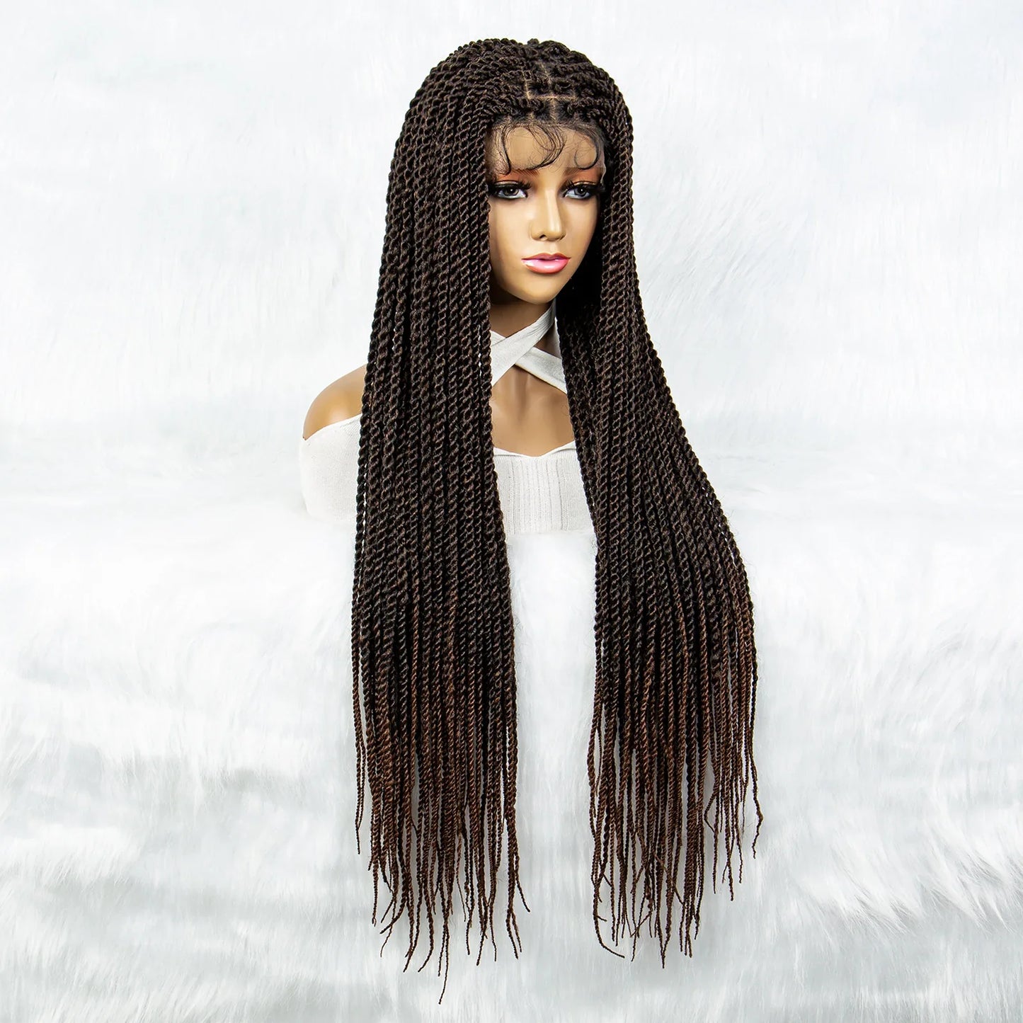 Full Lace Frontal Dreadlocks Wig | Twisted Hair & Baby Hair