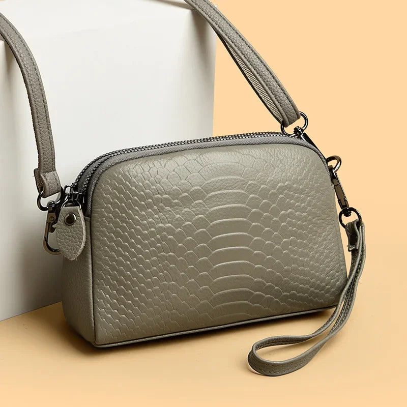 Cross Border Women's Crossbody Small Bag | New Fashion Genuine Cow Leather Single Shoulder Handbag (Trendy Messenger Bag)