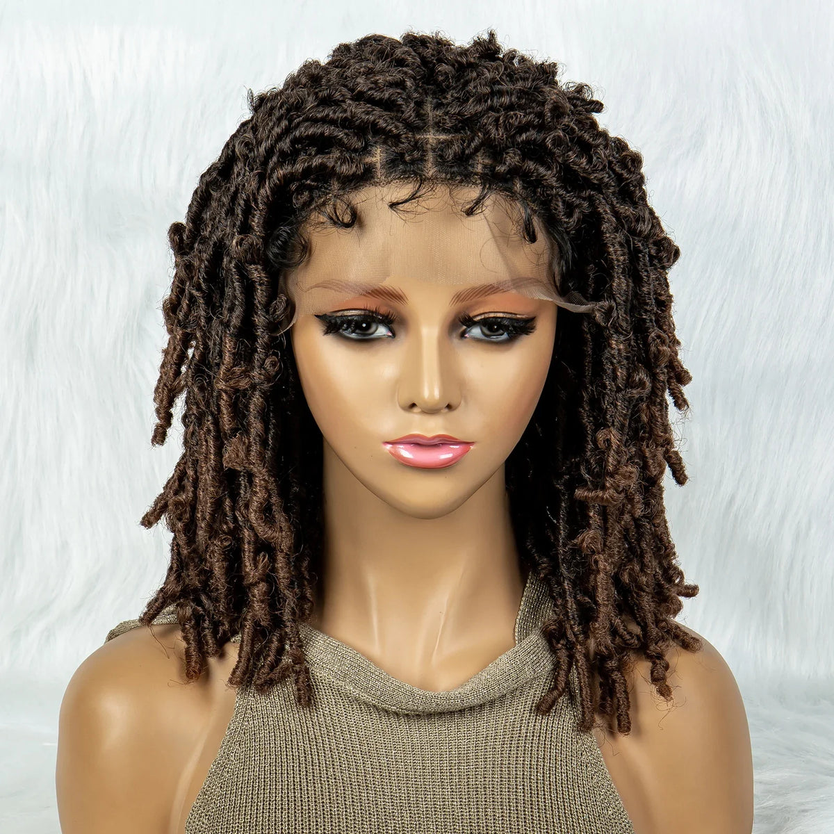 Lightweight Curly End Box Braids Wig | Lace Front