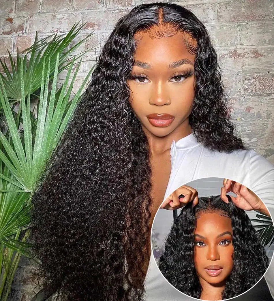 Glueless | Human Hair | Ready To Wear | Bleached Knots | Pre Cut | HD Transparent Lace | Jerry Curly | Peruvian Hair | Remy HairWigs