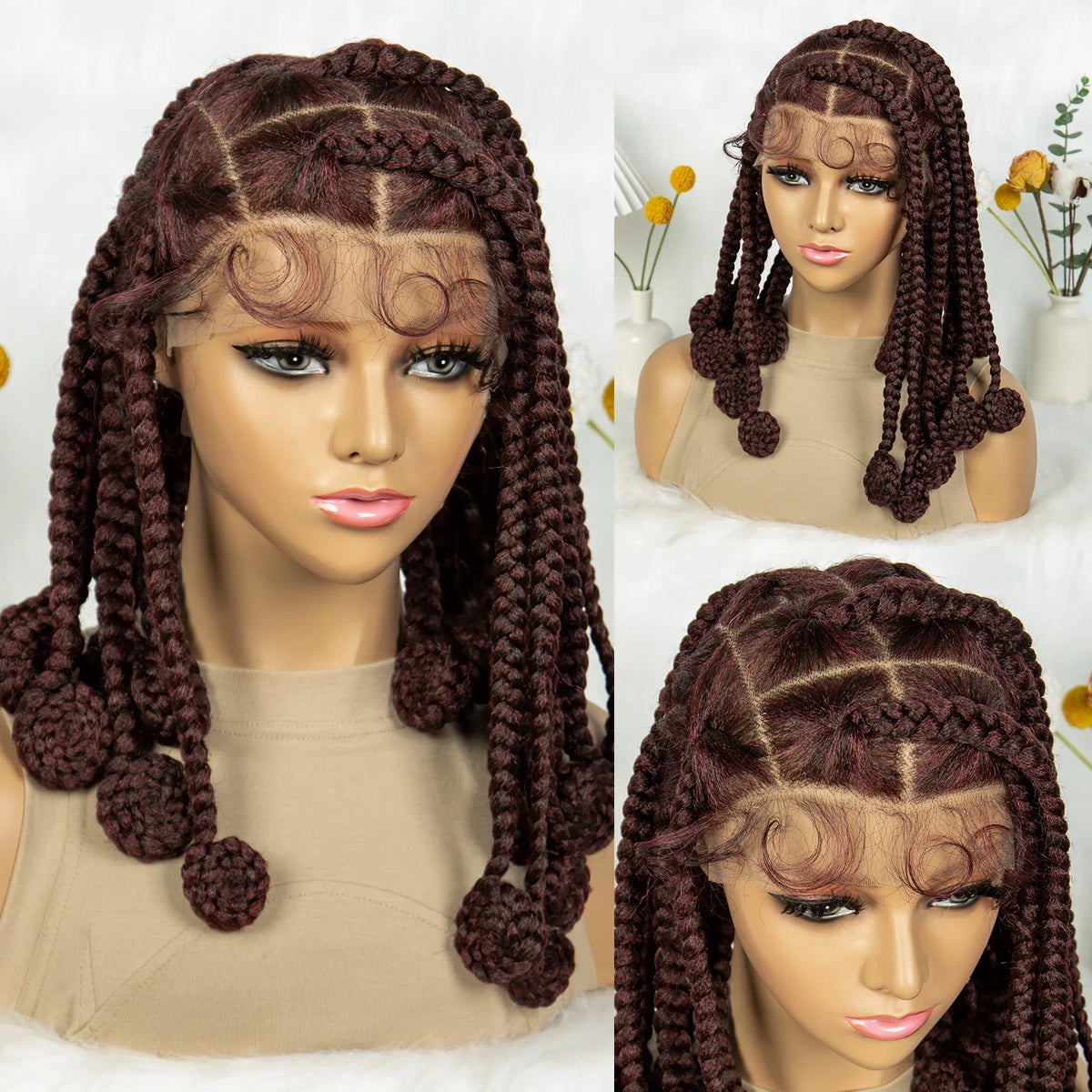 KIMA Chunky Knotless Bantu Box Braids Wig | Full Lace