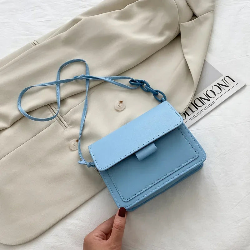 Fashion Brand Women's Small Crossbody Bag | Lightweight PU Leather Messenger Bag (Flap Handbag Purse, Summer Travel Bag for Female)