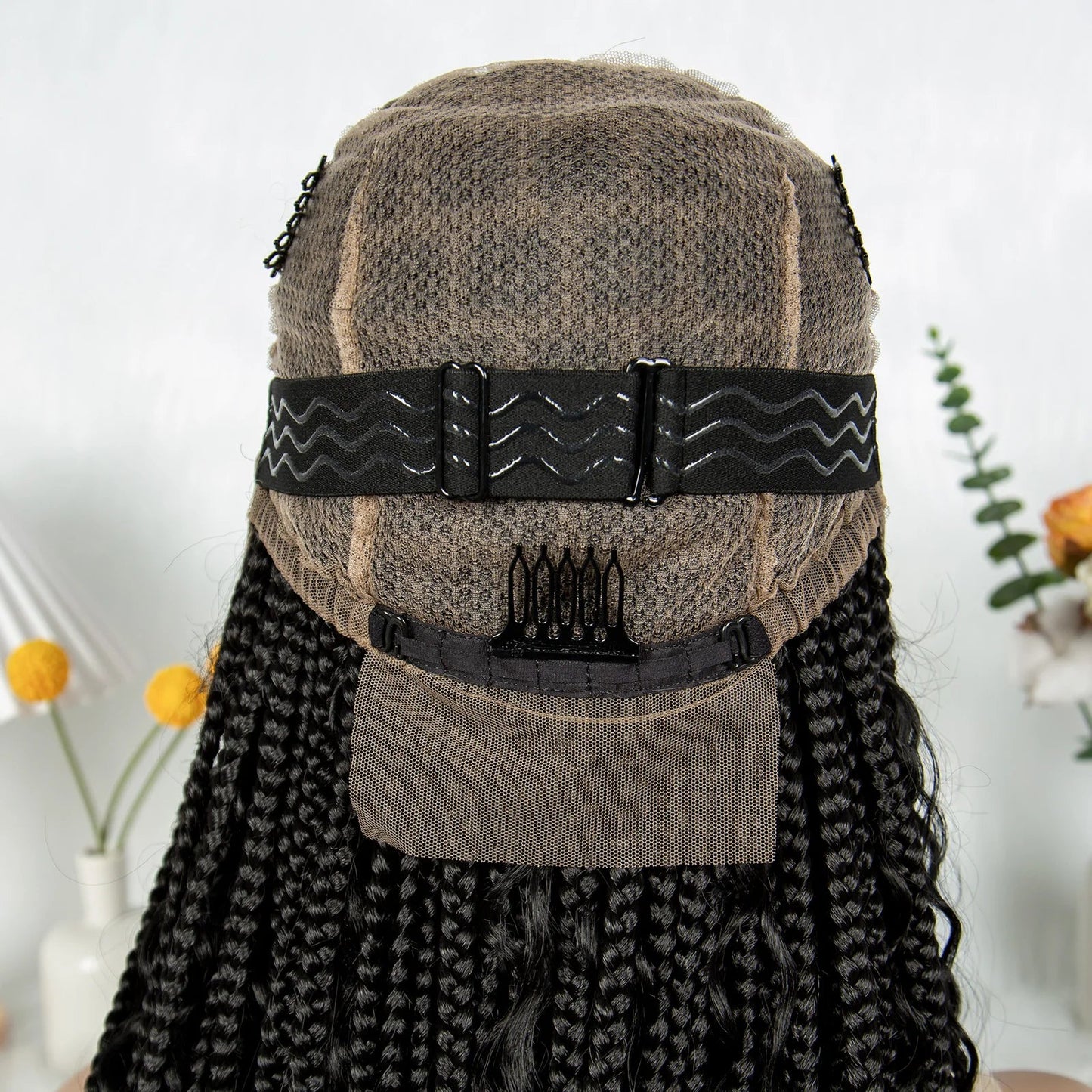 HD Transparent Boho Box Braids Wig | Full Lace | Knotless | Black Women & Girls