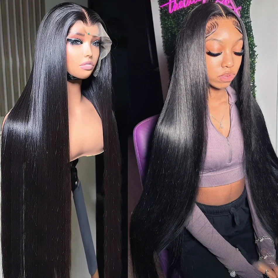 Straight HD Lace Frontal Wig | 13x6 & 13x4 Human Hair | Glueless Brazilian Remy Hair