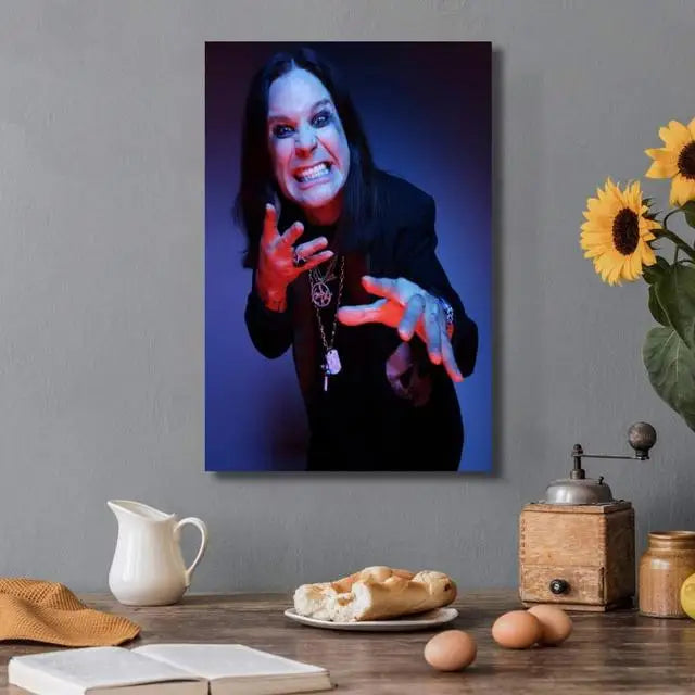 Ozzy Osbourne Band Art Poster Heavy Metal Band Rock Canvas Painting  Wall Art Picture Print Modern Family Bedroom Decor Posters