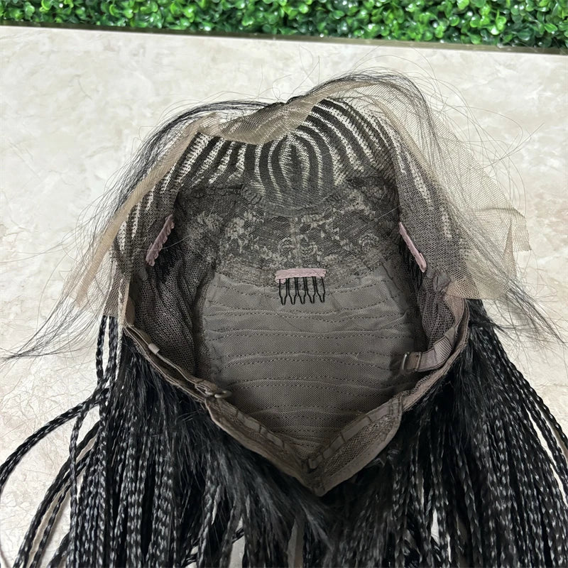 Goddess Faux Locs & Twist Braided Wig | Lace Frontal | Kanekalon High Heat | Black Women's Synthetic Braids