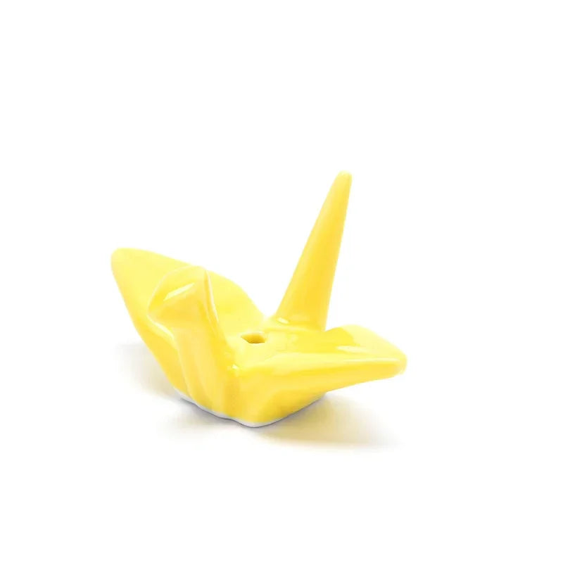 Thousand Paper Crane Shaped Incense Stand Holder Ceramic Incense Burner Stick Rack DIY Home Decoration