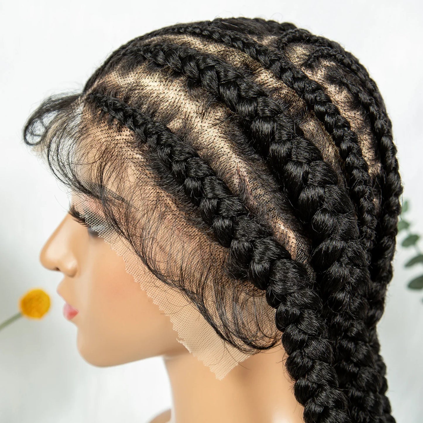 Box Braids Wig Crochet Hair Bohemian Braids Braiding Hair With  Pre-plucked Synthetic Crochet Hair for Women