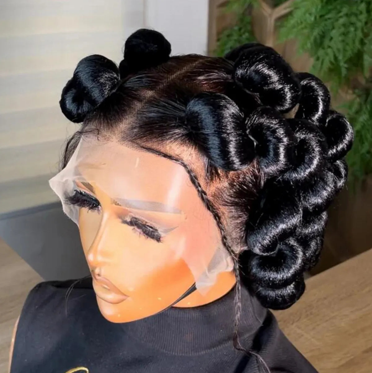 HD Full Lace Braided Wig | Kanekalon Braids | Medium Brown Lace | Daily Wear