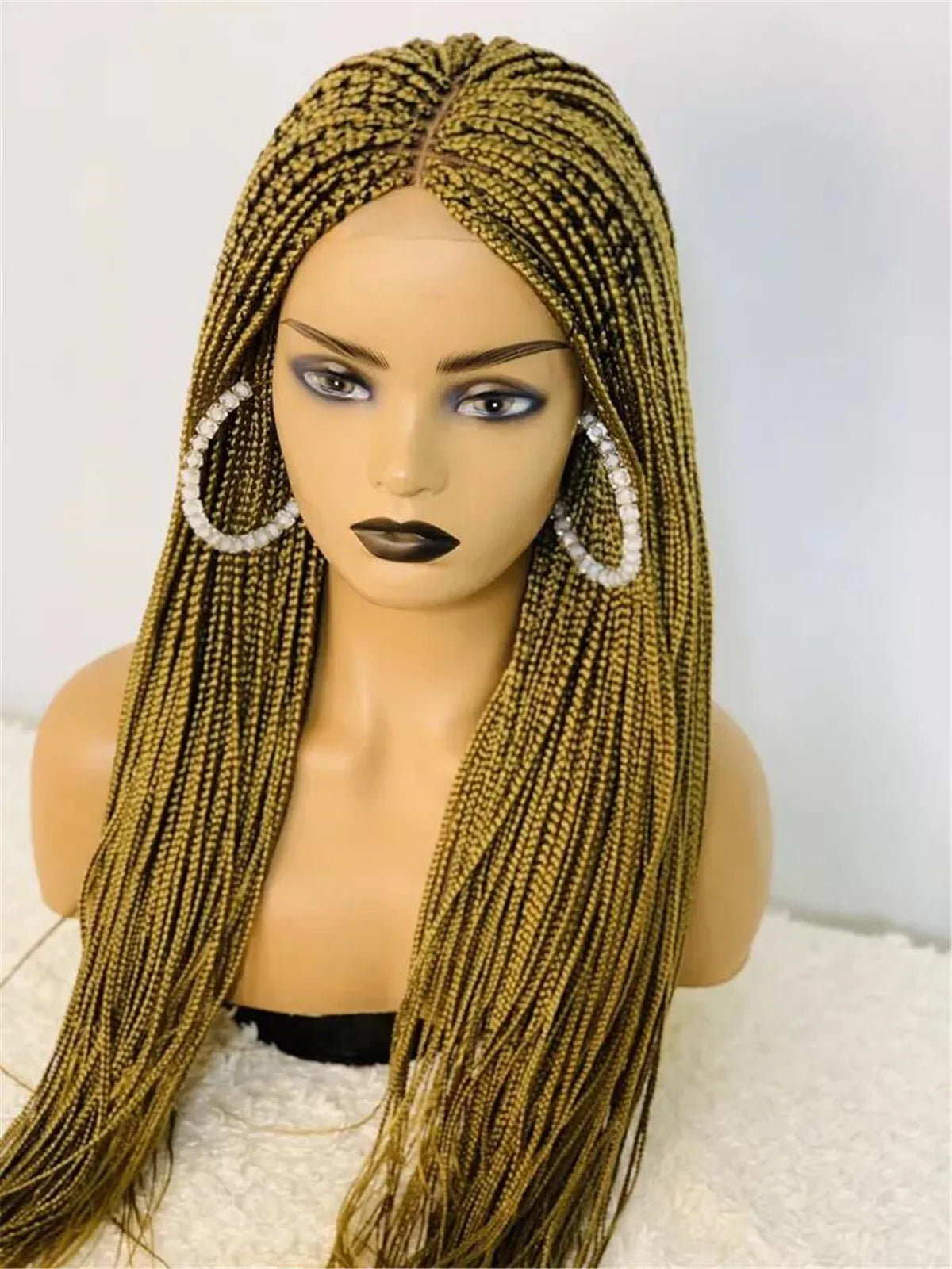 Box Braided Full Lace Wig | Braided Lace Wig for Black Women | Kanekalon Hair