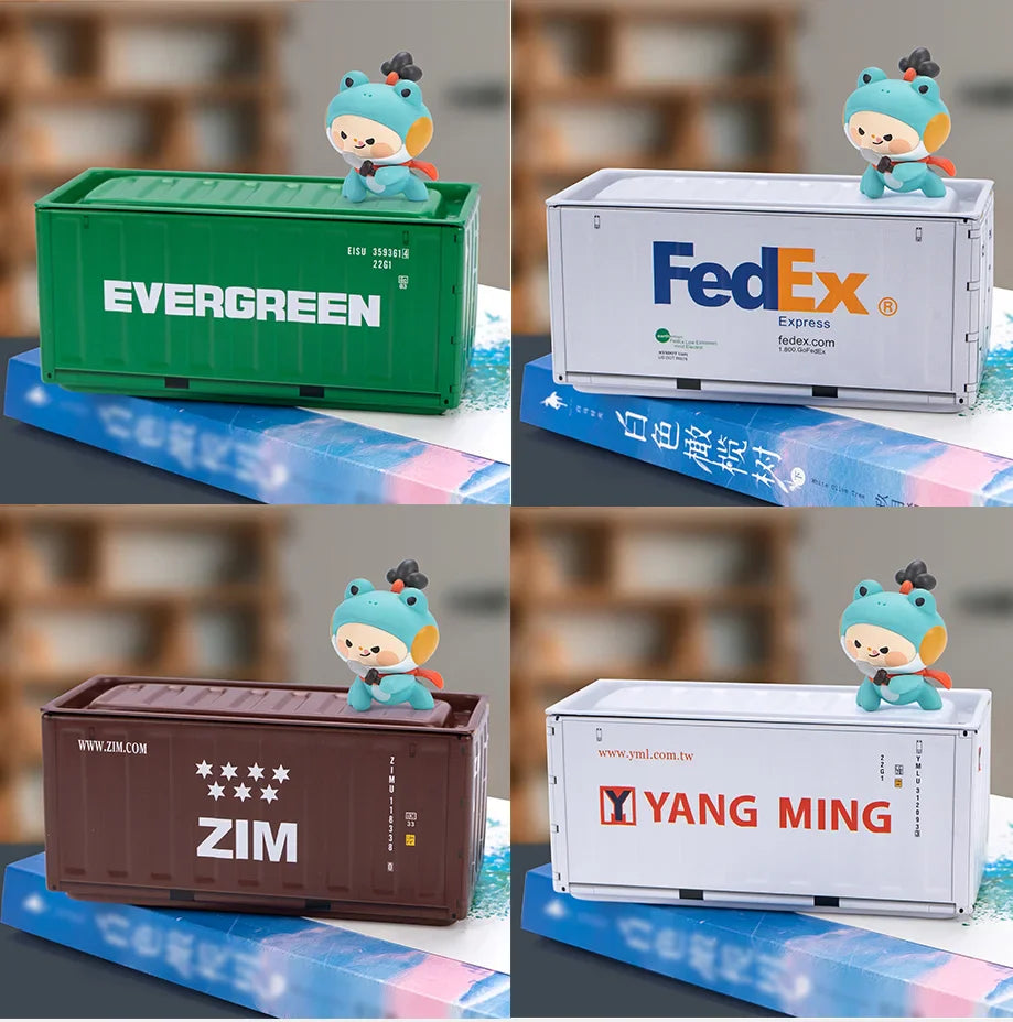 4pcs/set Mini Storage Box  Retro Industrial Style Iron Creative Decoration Collect Item Desktop Mini Container Model Gifts