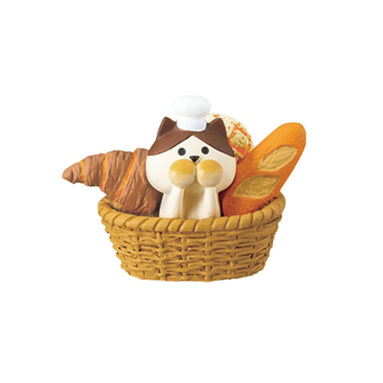 1pc ZAKKA Japanese Cat Food Bakery Coffee Shop Scene Decoration Resin Crafts Small Ornaments Croissant Donut Dessert Cupcake