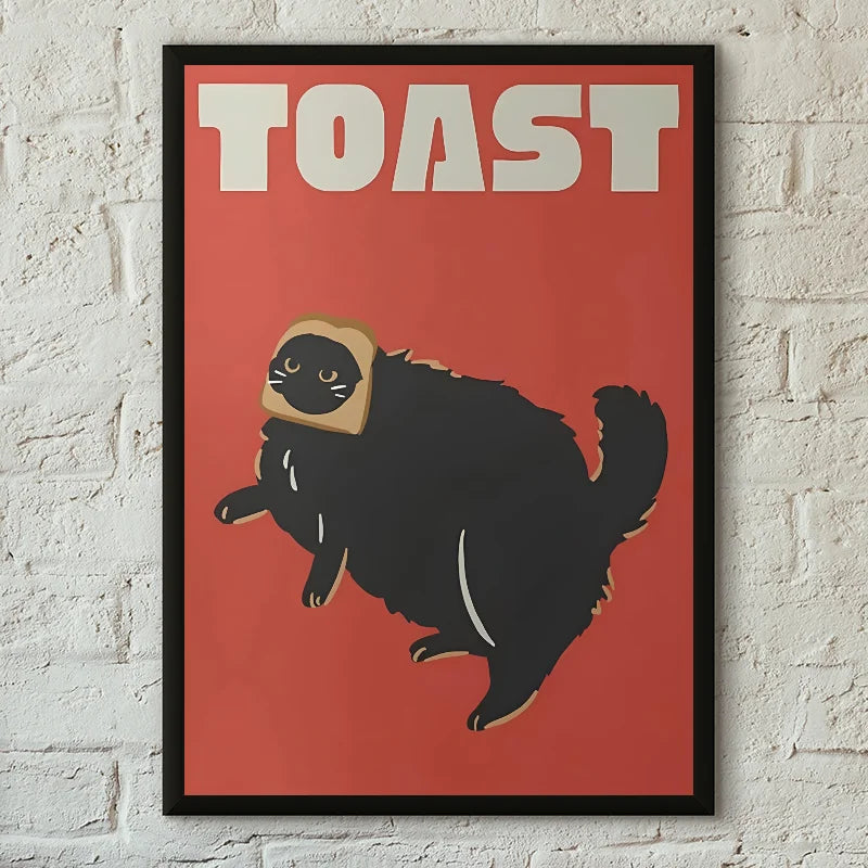 Modern Pop Black Cat Wall Art Poster Poster Paper Print Home Living Room Bedroom Entrance Bar Cafe Art Painting Decoration