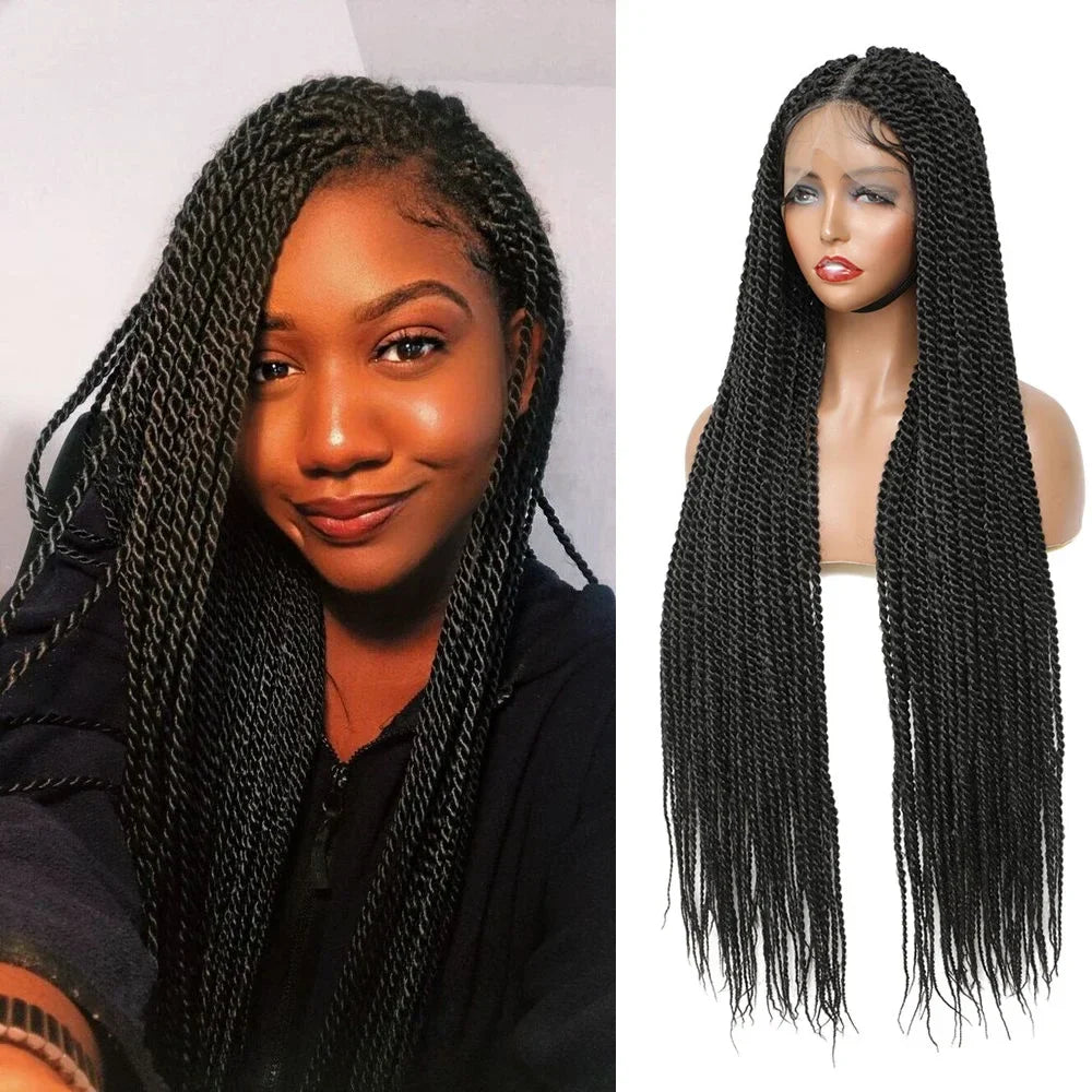 IPARTY 32" Knotless Faux Locs Wig | Full Lace Goddess Braids