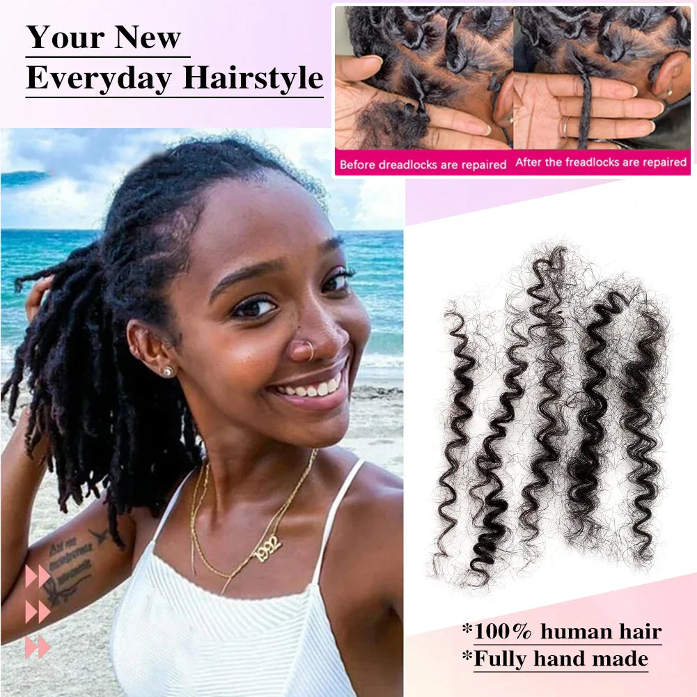 Bulk Human Hair Extensions | Brazilian Straight Hair for Braids & Dreadlocks | Natural Crochet Hair
