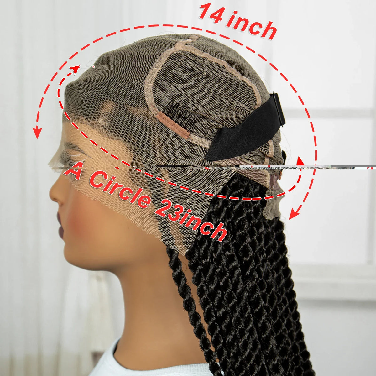 34" Knotless Box Twist 360° HD Full Lace Wig | Baby Hair | Twisted Braids | Black Women