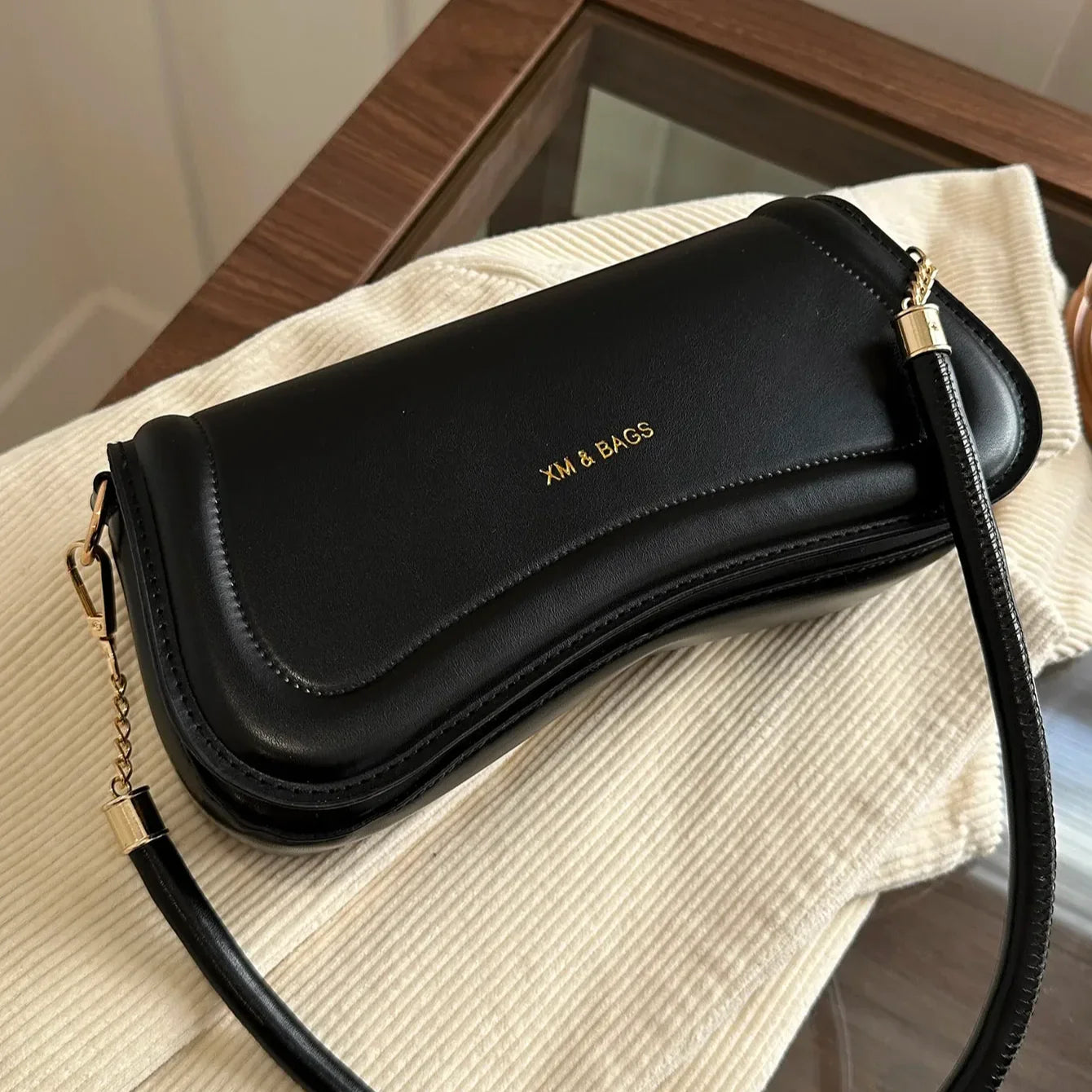 Ladies Shoulder & Crossbody Bags | PU Leather Women's Underarm Bags & Solid Color Small Top-Handle Purse (Female Daily Handbags)