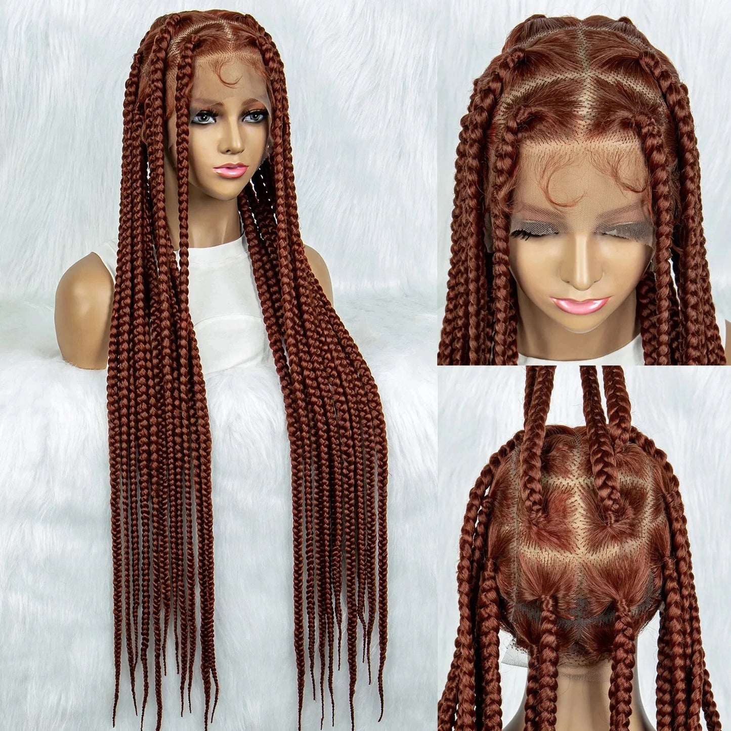 HD Lace Knotless Square Box Braids Wig | Full Lace | Baby Hair | Black Women