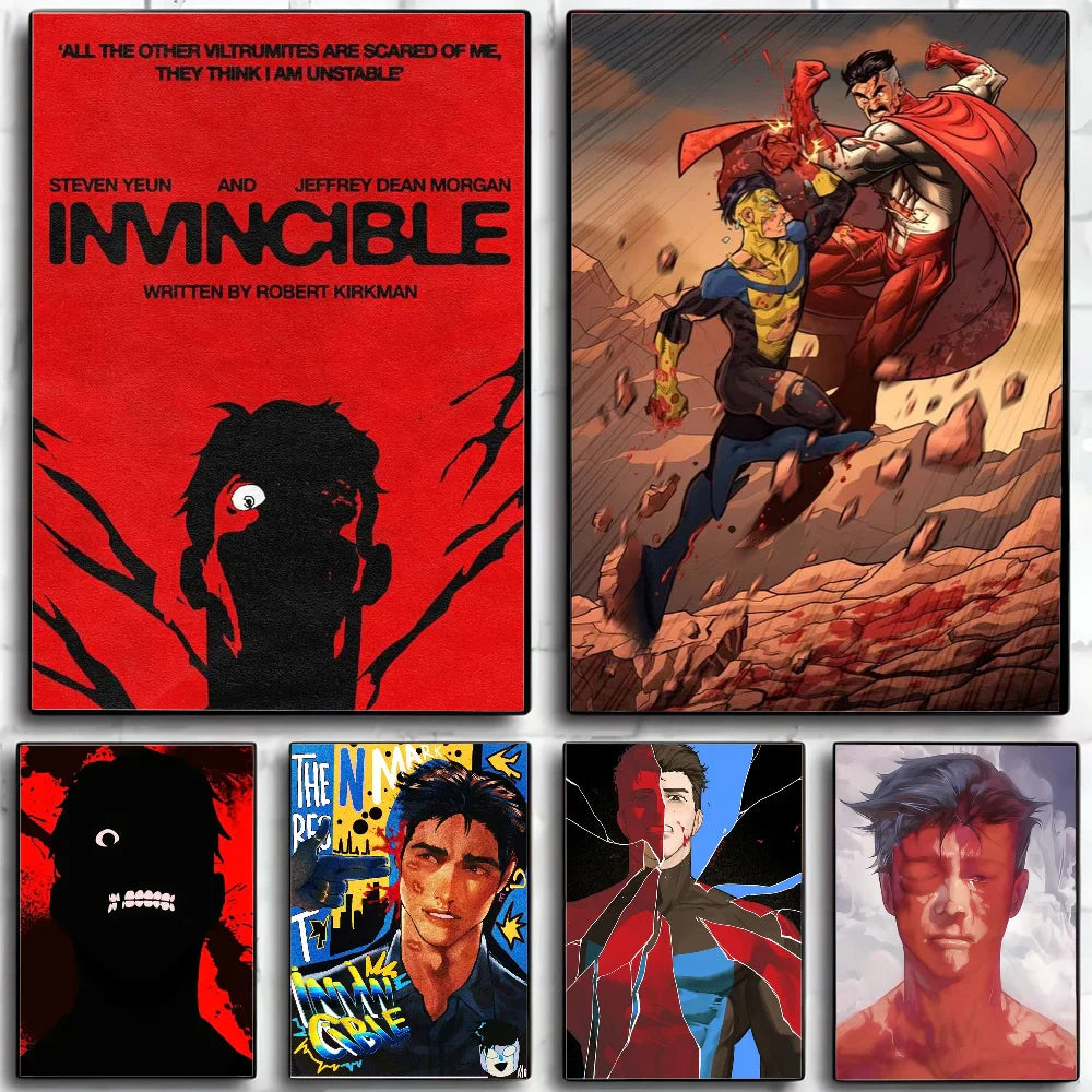 Super-Man Us Anime I-Invincible Poster HD Posters Home Room Bar Cafe Decor Art Wall Painting Picture