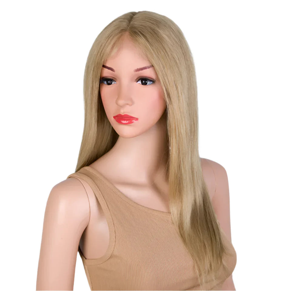 Golden Blonde #30 Straight T-Part Lace Front Wig | Indian Remy Human Hair