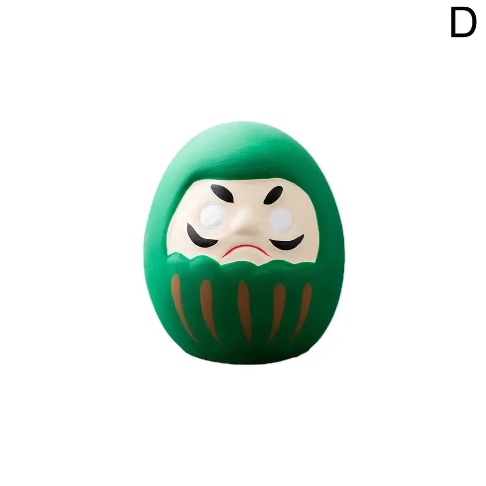 8 styles Japanese Ceramic Daruma Doll Crafts Lucky Charm Fortune Ornament Landscape Home Desk Decor Miniature Gifts Accessories