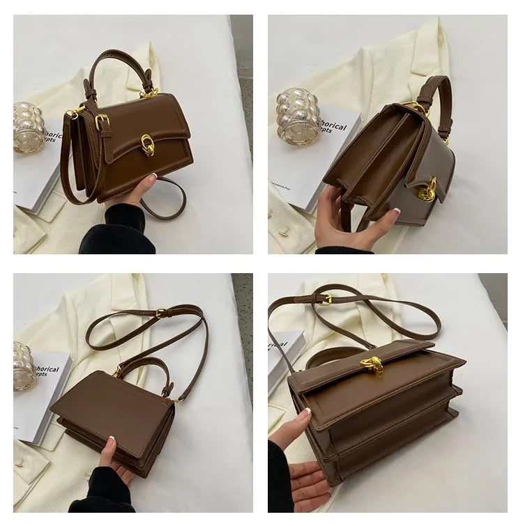 New Small PU Leather Crossbody Bags for Women | Simple Totes Shoulder Bag & Lady Luxury Brand Designer Handbags and Purses