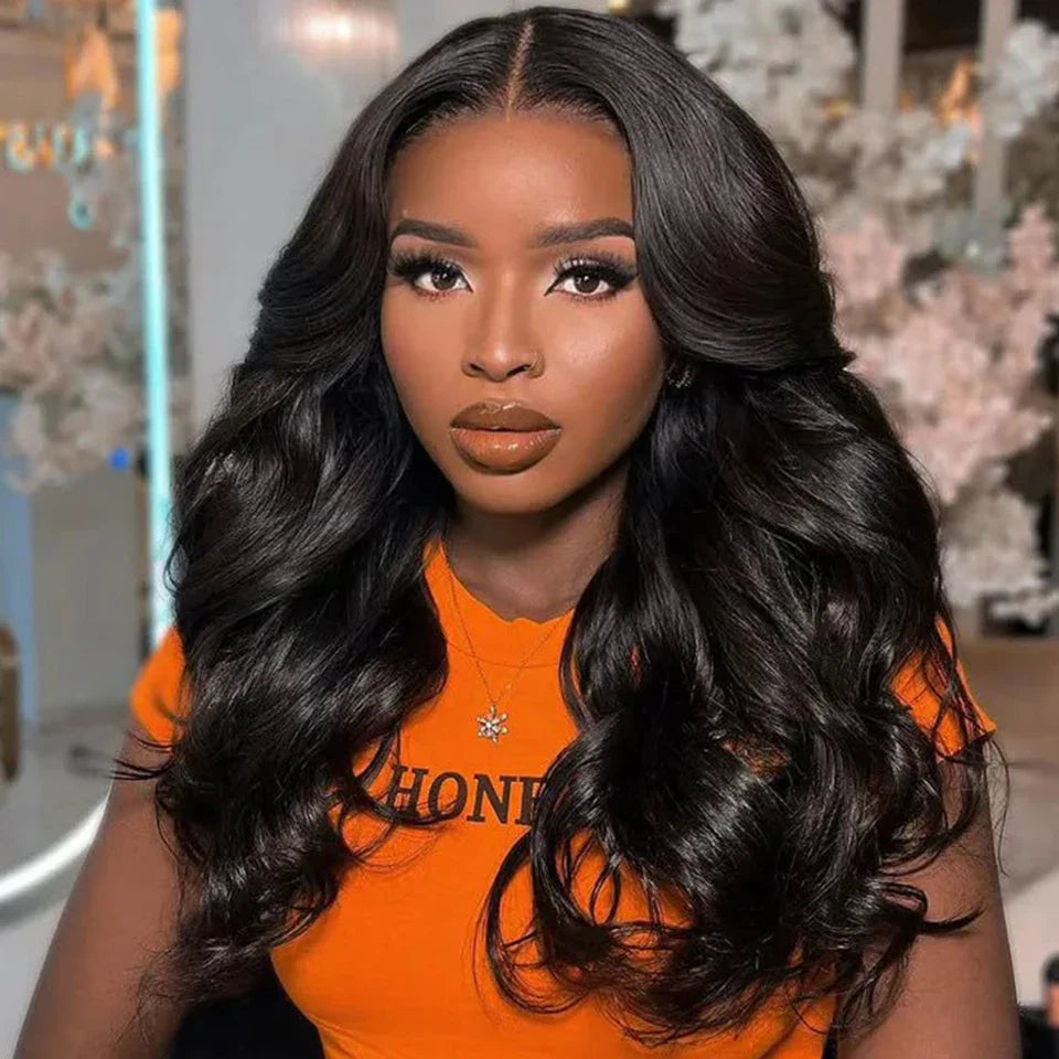 Peruvian Body Wave T-Part Lace Wig | Transparent Human Hair (Glueless, On Sale Clearance)