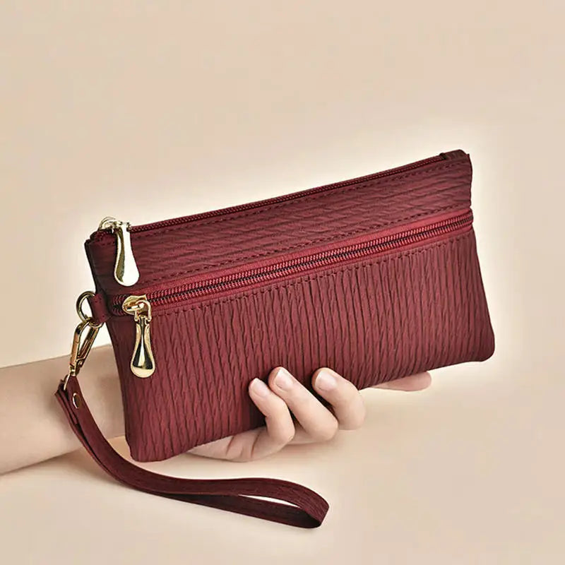 Fashion Zipper Bag Women's Wallet | Simple Coin Purse & Ladies Handbag (Mobile Phone Bag, Casual Small Square Bag)