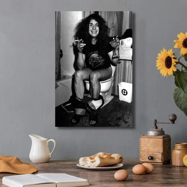 Ozzy Osbourne Band Art Poster Heavy Metal Band Rock Canvas Painting  Wall Art Picture Print Modern Family Bedroom Decor Posters