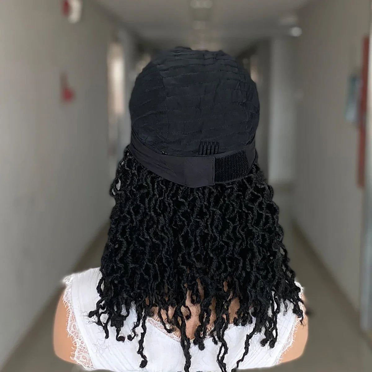 Dreadlocks Headband Wig | Box Braids & Faux Locs | Ombre Brown Twist Wig | Synthetic Crochet Braids